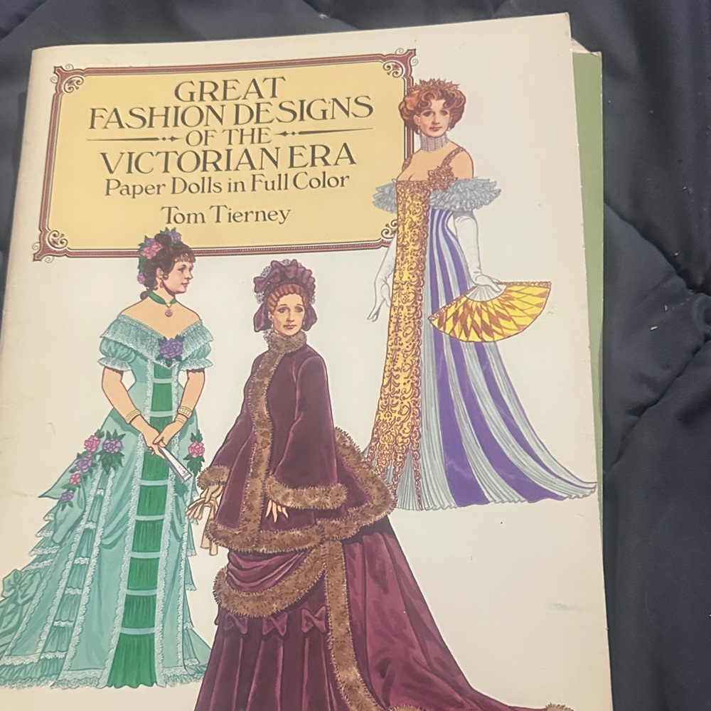Great Fashion Designs of the Victorian Era Paper Dolls - Illustrated Cover